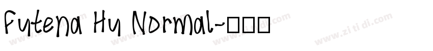 Futena Hu Normal字体转换